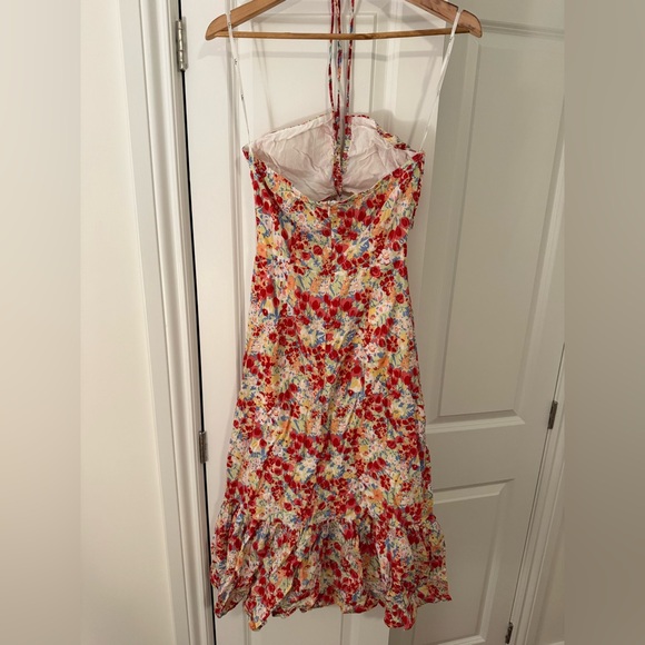 Lulus Floral Halter Dress - size M - Picture 6 of 7